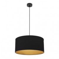 Distribuidor - Lâmpadas Diversas | Colgantes Moderno | COLGANTE ANUSKA 1XE27 NEGRO/NEGRO-ORO REGX50X50 CM Ref: 188695009